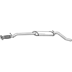 Silencieux d'échappement Central Pour Fiat Punto 46757979 46757982 51762578