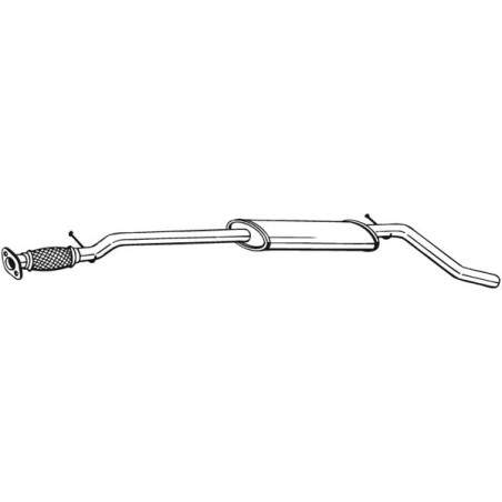 Silencieux d'échappement Central Pour Fiat Punto 46757979 46757982 51762578