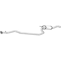 Silencieux d'échappement Central Pour Ford Fiesta IV Puma Mazda