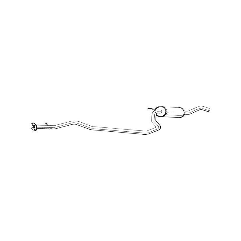 Silencieux d'échappement Central Pour Ford Fiesta IV Puma Mazda