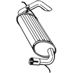 Silencieux d'échappement Arrière Pour Land Rover Freelander Soft Top WCG103300