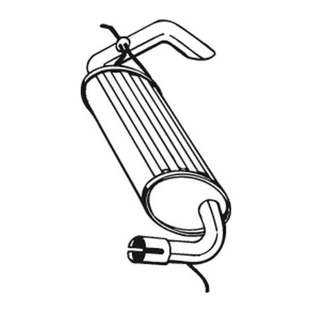 Silencieux d'échappement Arrière Pour Land Rover Freelander Soft Top WCG103300