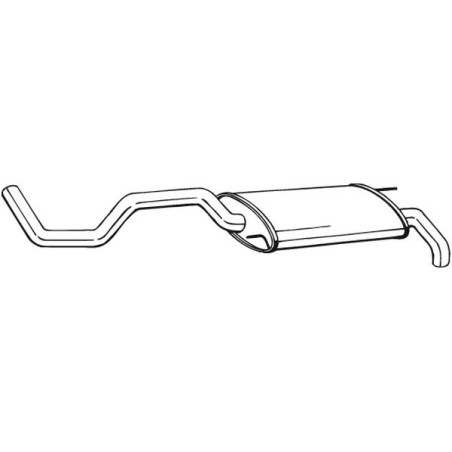 Silencieux d'échappement Arrière Pour Seat Ibiza II 6K6253609AB