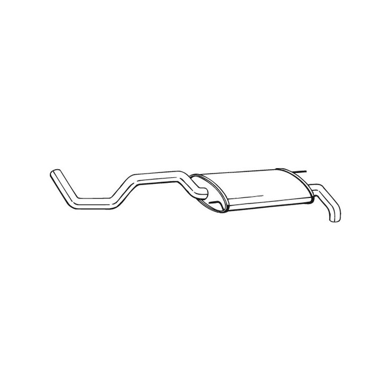 Silencieux d'échappement Arrière Pour Seat Ibiza II 6K6253609AB