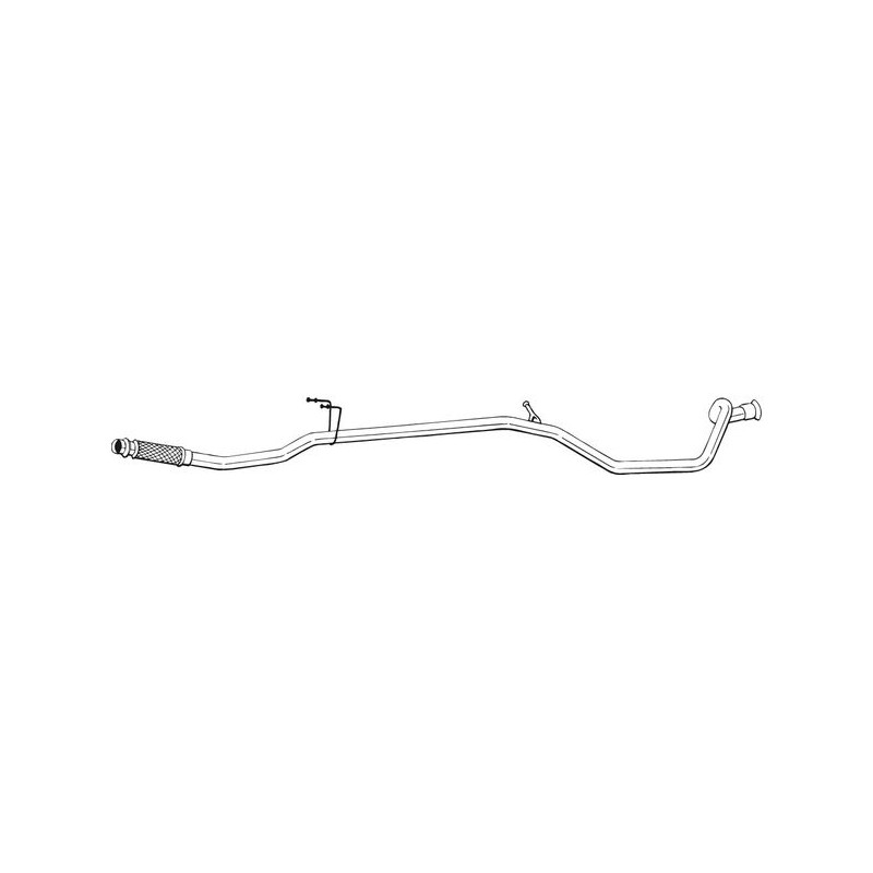Tuyau d'échappement Pour Peugeot 206 SW 1717AP