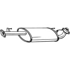 Silencieux d'échappement Central Pour Toyota Land Cruiser Prado 1742030070