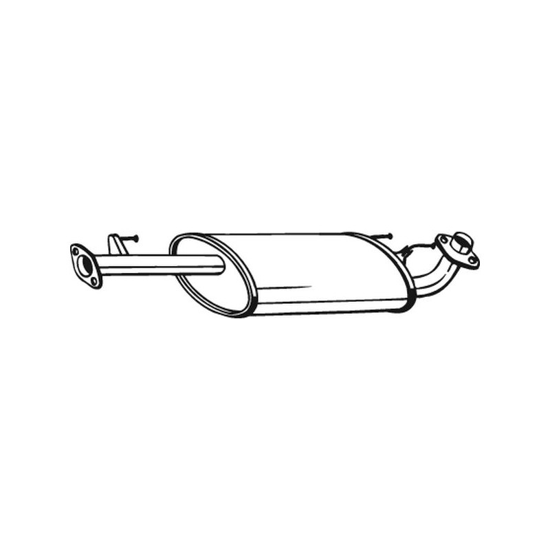 Silencieux d'échappement Central Pour Toyota Land Cruiser Prado 1742030070