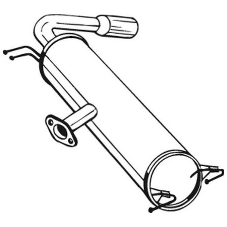 Silencieux d'échappement Arrière Pour Toyota RAV 4 II 1743028220 1743028540