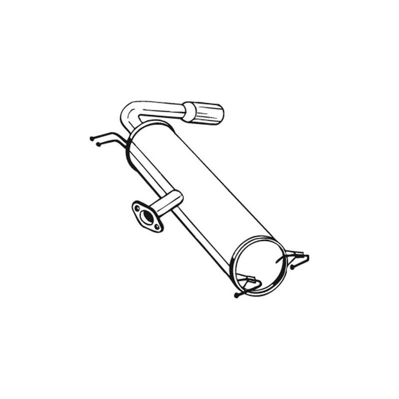 Silencieux d'échappement Arrière Pour Toyota RAV 4 II 1743028220 1743028540