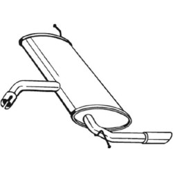 Silencieux d'échappement Arrière Pour Seat Altea XL Toledo III 5P5253181T
