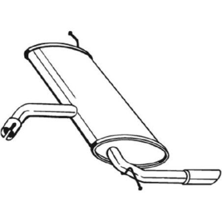 Silencieux d'échappement Arrière Pour Seat Altea XL Toledo III 5P5253181T