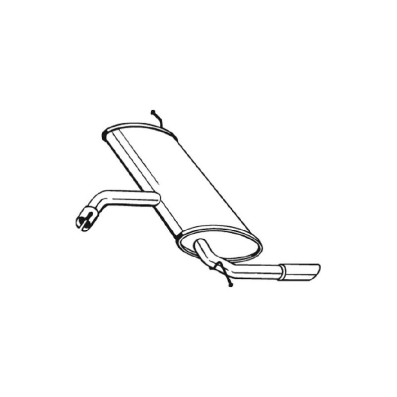 Silencieux d'échappement Arrière Pour Seat Altea XL Toledo III 5P5253181T