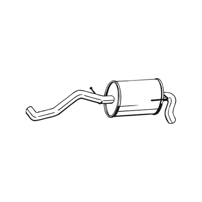 Silencieux d'échappement Arrière Pour VW Lupo Seat Arosa 6X0253609C