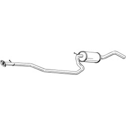Silencieux d'échappement Central Pour Ford Fiesta IV Mazda 121 III