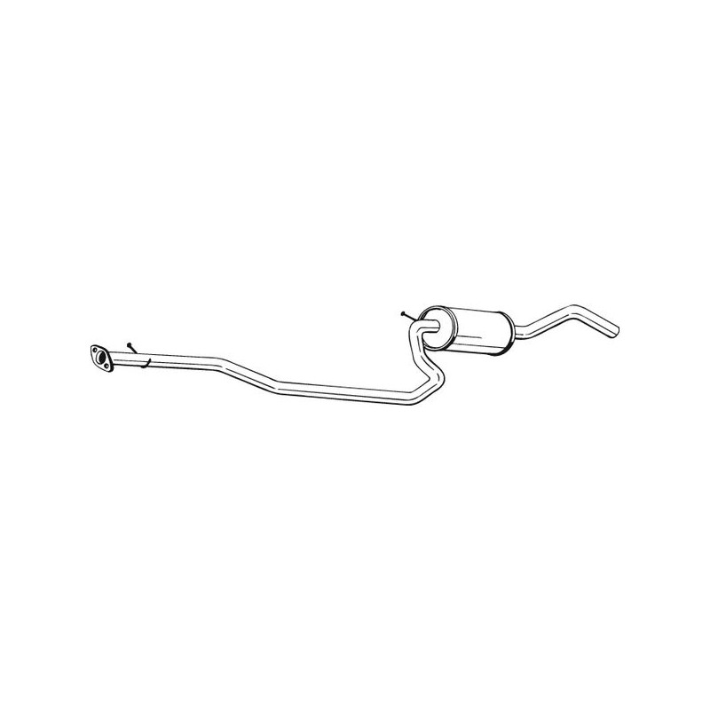 Silencieux d'échappement Central Pour Ford Fiesta IV Mazda 121 III