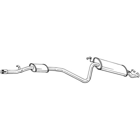 Silencieux d'échappement Arrière Pour Fiat Seicento/600 46559846