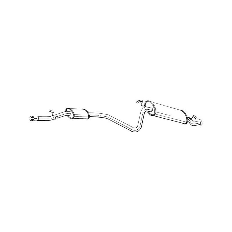 Silencieux d'échappement Arrière Pour Fiat Seicento/600 46559846