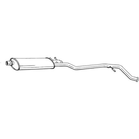 Silencieux d'échappement Central Pour Peugeot 406 1717L3