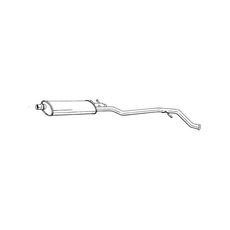 Silencieux d'échappement Central Pour Peugeot 406 1717L3