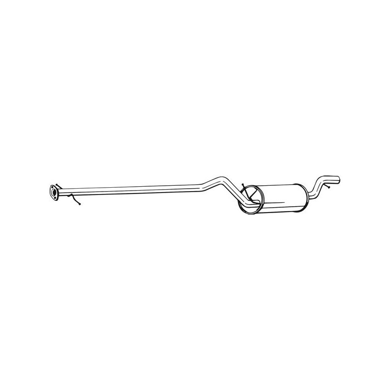 Silencieux d'échappement Central Pour Ford Focus A Trois Volumes 1067967