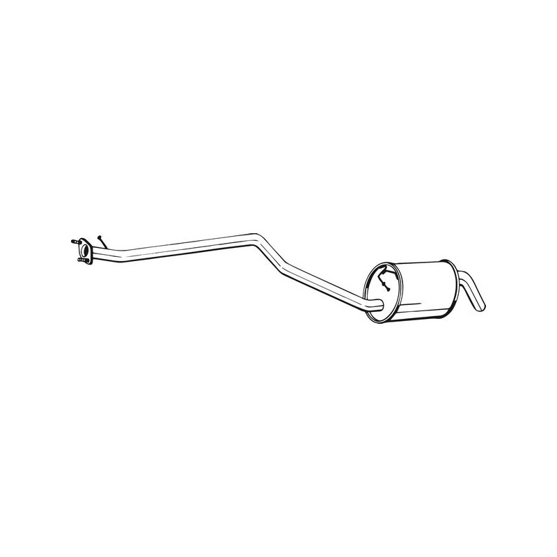 Silencieux d'échappement Central Pour Ford Tourneo Connect Transit 1449974