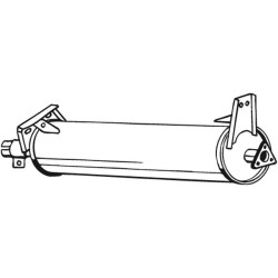 Silencieux d'échappement Central Pour VW Transporter III 068251053C 068251053H