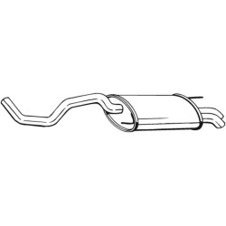 Silencieux d'échappement Arrière Pour VW Polo 6N0253609AD 6N0253609AH