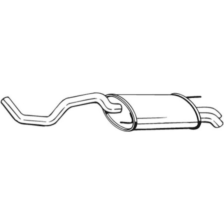 Silencieux d'échappement Arrière Pour VW Polo 6N0253609AD 6N0253609AH