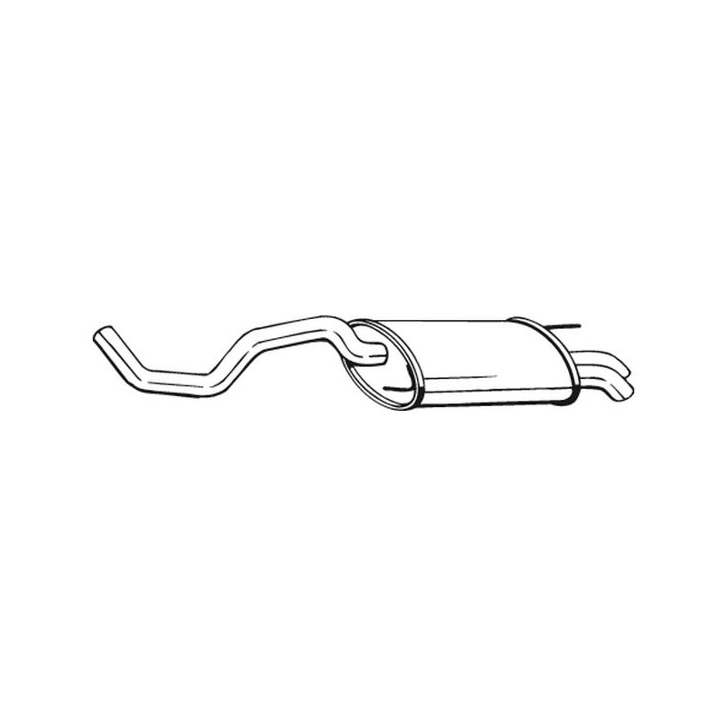 Silencieux d'échappement Arrière Pour VW Polo 6N0253609AD 6N0253609AH
