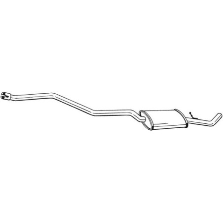 Silencieux d'échappement Central Pour BMW 1 18307802750 18307812262