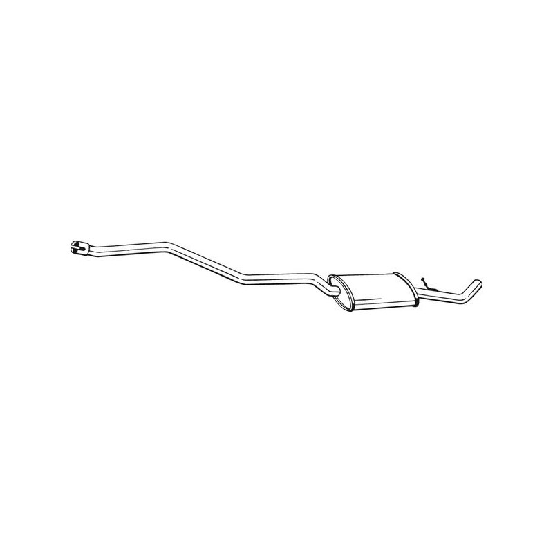 Silencieux d'échappement Central Pour BMW 1 18307802750 18307812262