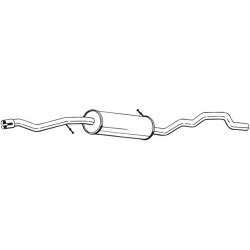 Silencieux d'échappement Central Pour VW Sharan Seat Ford 1.9 TDI 1.9 TDi