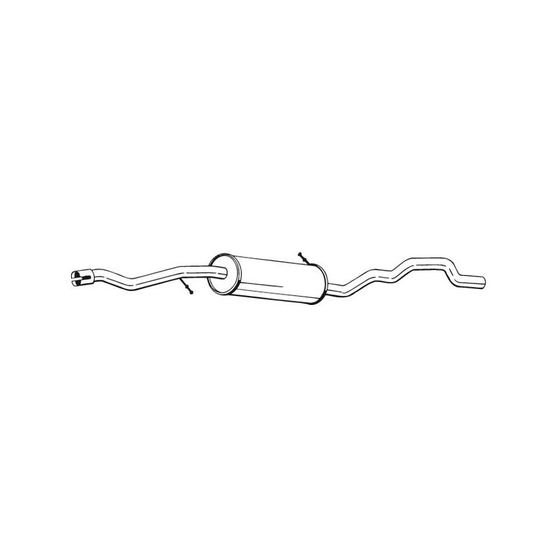 Silencieux d'échappement Central Pour VW Sharan Seat Ford 1.9 TDI 1.9 TDi