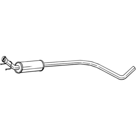 Silencieux d'échappement Central Pour Peugeot Citroën C4 II DS 1717QH