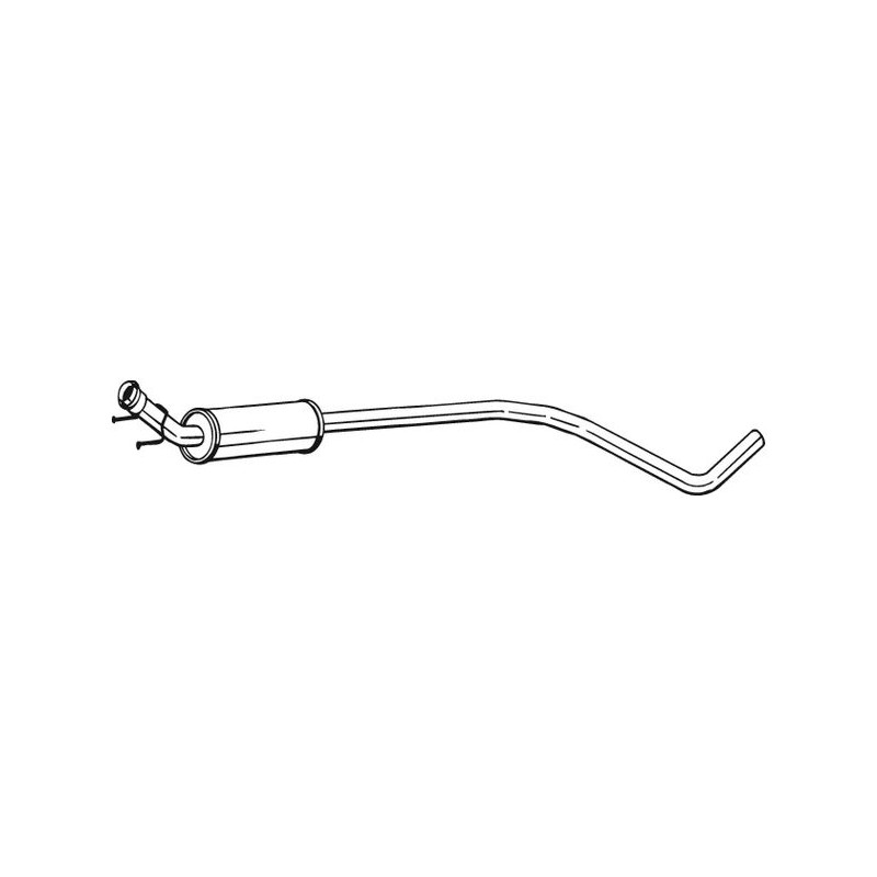 Silencieux d'échappement Central Pour Peugeot Citroën C4 II DS 1717QH
