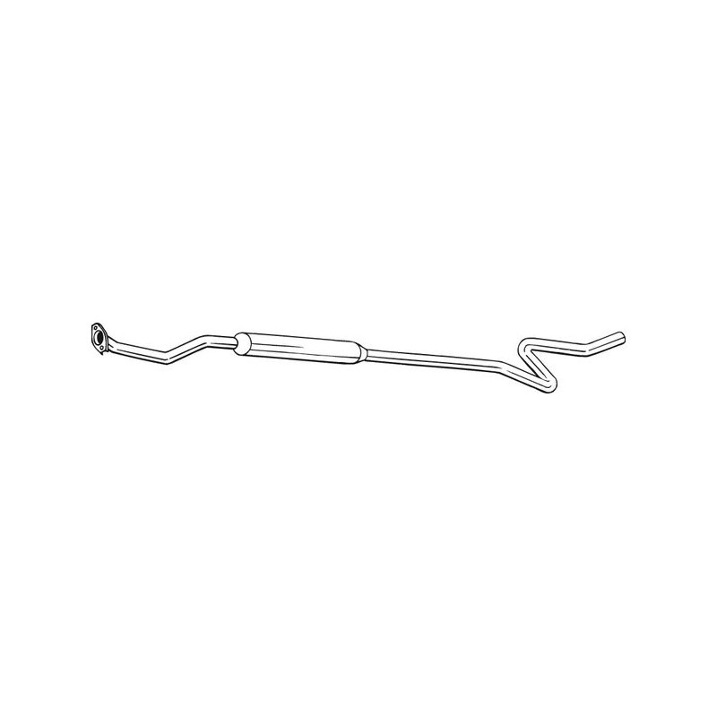 Silencieux d'échappement Central Pour Citroën C3 I Pluriel 1717EX