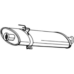 Silencieux d'échappement Central Pour Renault Opel Vauxhall 7700302360 4500126