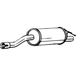 Silencieux d'échappement Arrière Pour Dacia Duster 200109538R