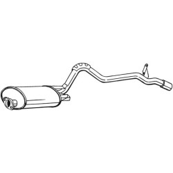 Silencieux d'échappement Arrière Pour Mitsubishi L200 MR127383 XR127383
