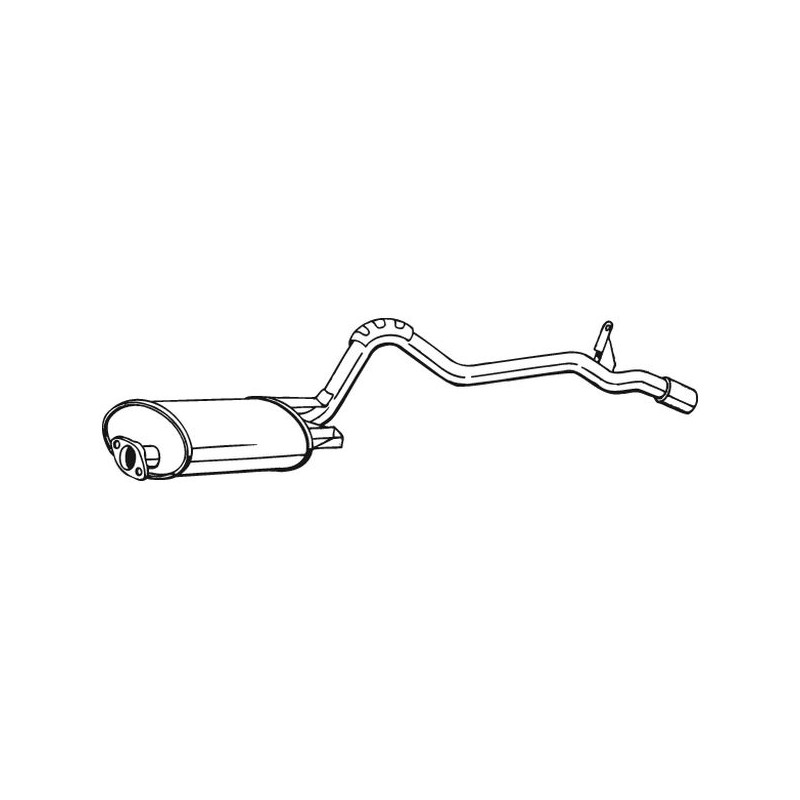 Silencieux d'échappement Arrière Pour Mitsubishi L200 MR127383 XR127383