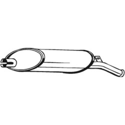 Silencieux d'échappement Arrière Pour Renault 4 7700657465 7700859523