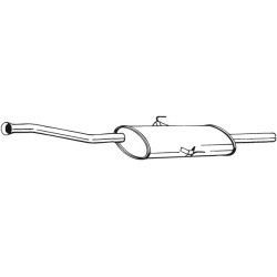 Silencieux d'échappement Central Pour Renault Espace III 6025309207
