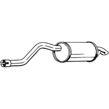 Silencieux d'échappement Arrière Pour Renault Twingo II 8200500949
