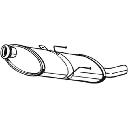 Silencieux d'échappement Arrière Pour Peugeot 406 1726CX
