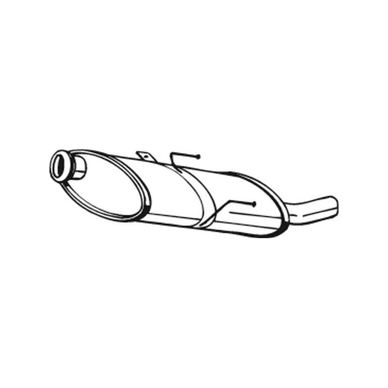 Silencieux d'échappement Arrière Pour Peugeot 406 1726CX