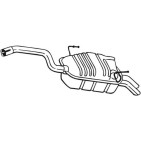 Silencieux d'échappement Arrière Pour Peugeot 807 Fiat Citroën Lancia 1730P0