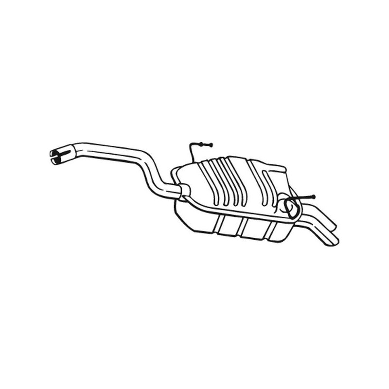 Silencieux d'échappement Arrière Pour Peugeot 807 Fiat Citroën Lancia 1730P0