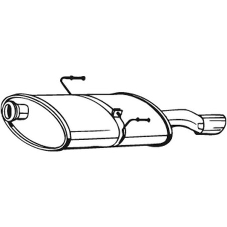 Silencieux d'échappement Arrière Pour Peugeot 406 1726SX