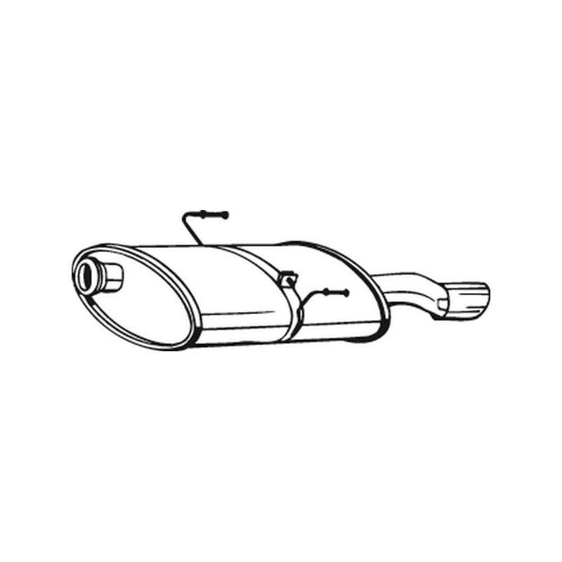 Silencieux d'échappement Arrière Pour Peugeot 406 1726SX