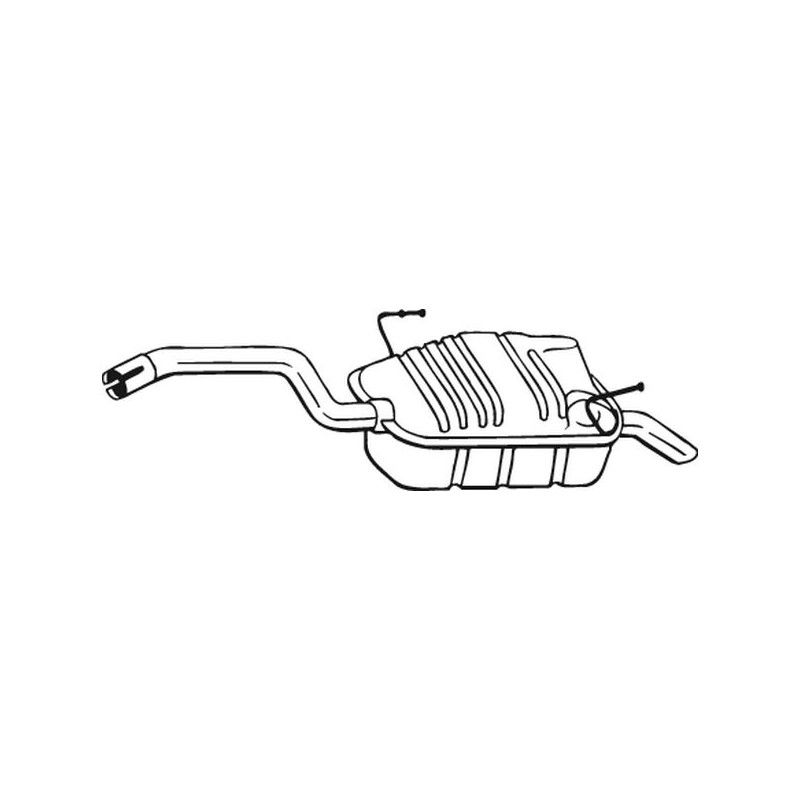Silencieux d'échappement Arrière Pour Peugeot Citroën C8 Lancia 1730N9 1726LX